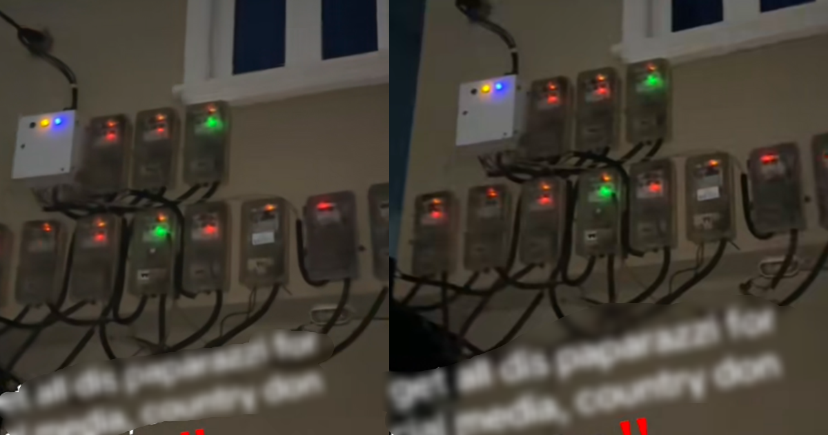 “10k every 4 days” – Man lamɘnts over the current economy after discovering numerous unpaid electricity meters in a residential building (WATCH)