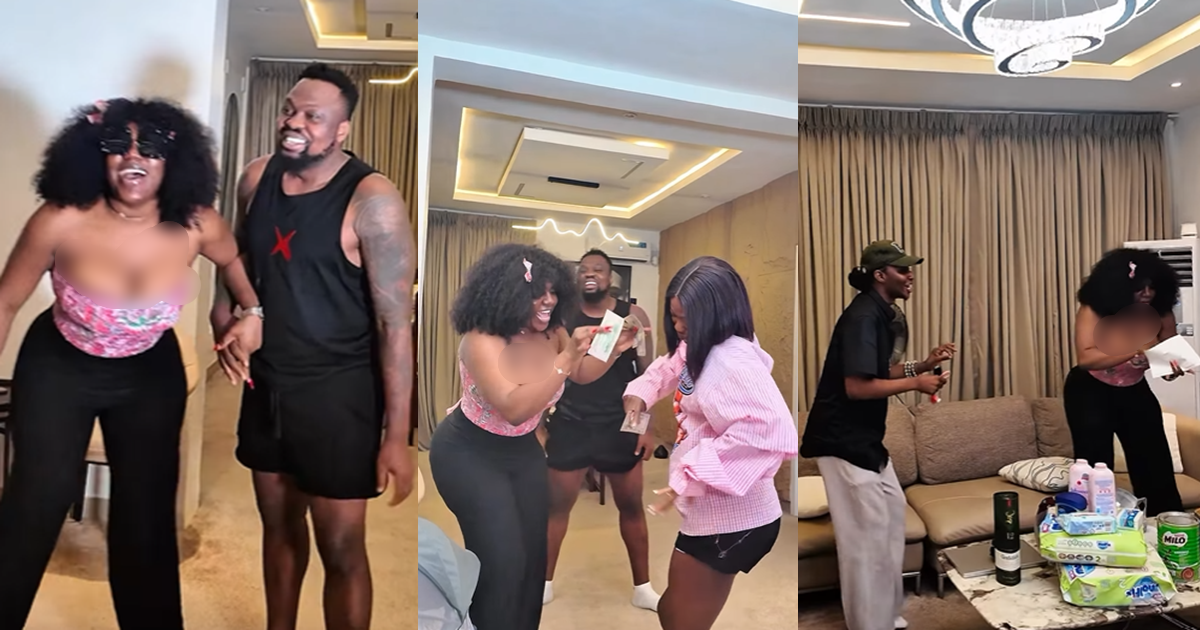 “Nons Miraj surprised my son with $10k and lots of gifts!” – Content Creator Egungun writes as the influencer visits his family (WATCH)