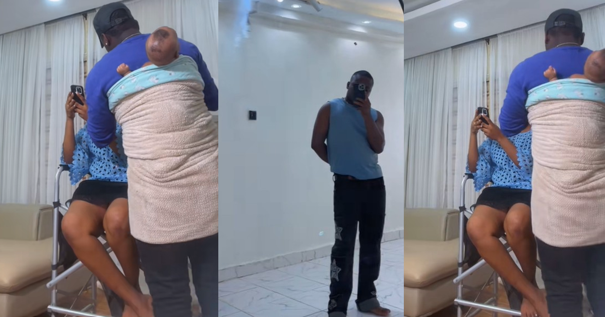 “Proud father in the making” – Make-up artist comforts client’s baby during their makeup session (WATCH)