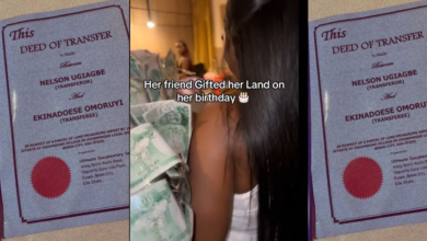 Photo of Lady surprises her friend with Land as a Birthday Gift (WATCH)